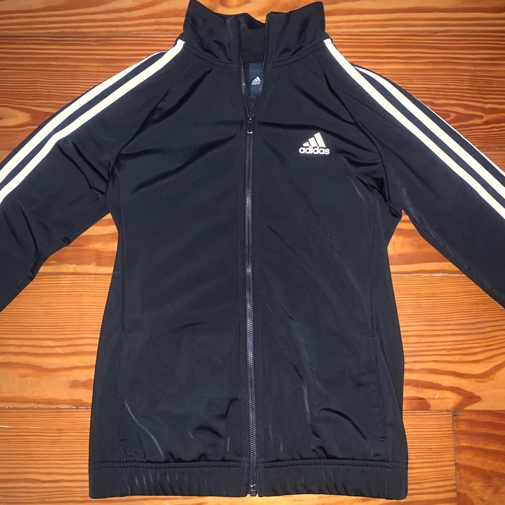 Adidas track jacket zip up